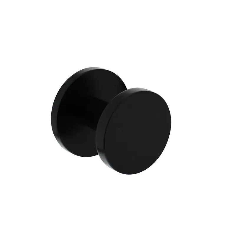 Actieprijs Intersteel Voordeurknop 55mm Op achterplaat 60mm Eénzijdige montage Aluminium Zwart