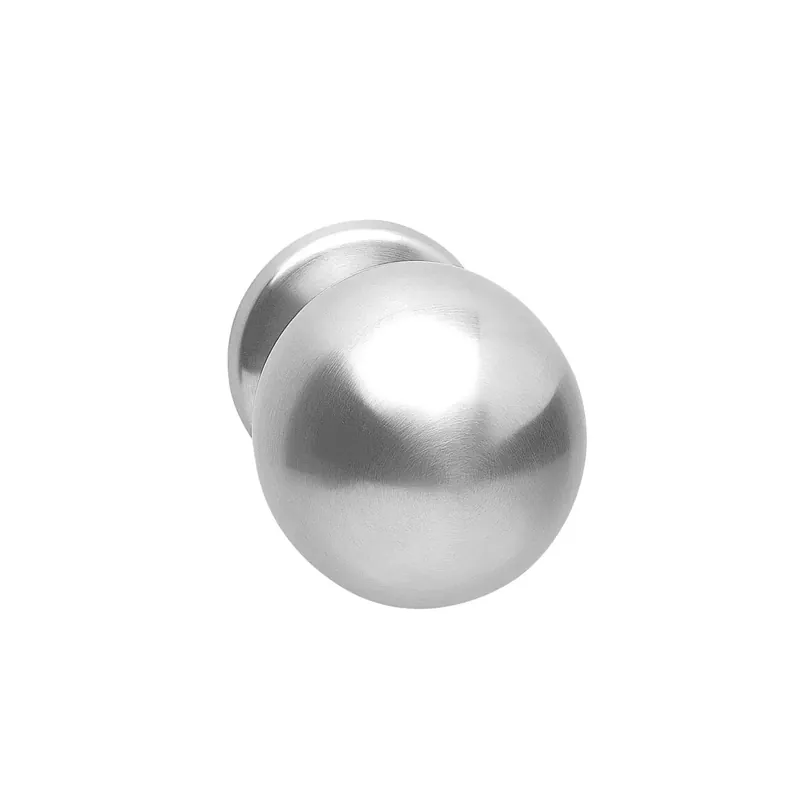 Intersteel Voordeurknop bol 75mm Eenzijdige montage RVS Geborsteld Direct Beschikbaar