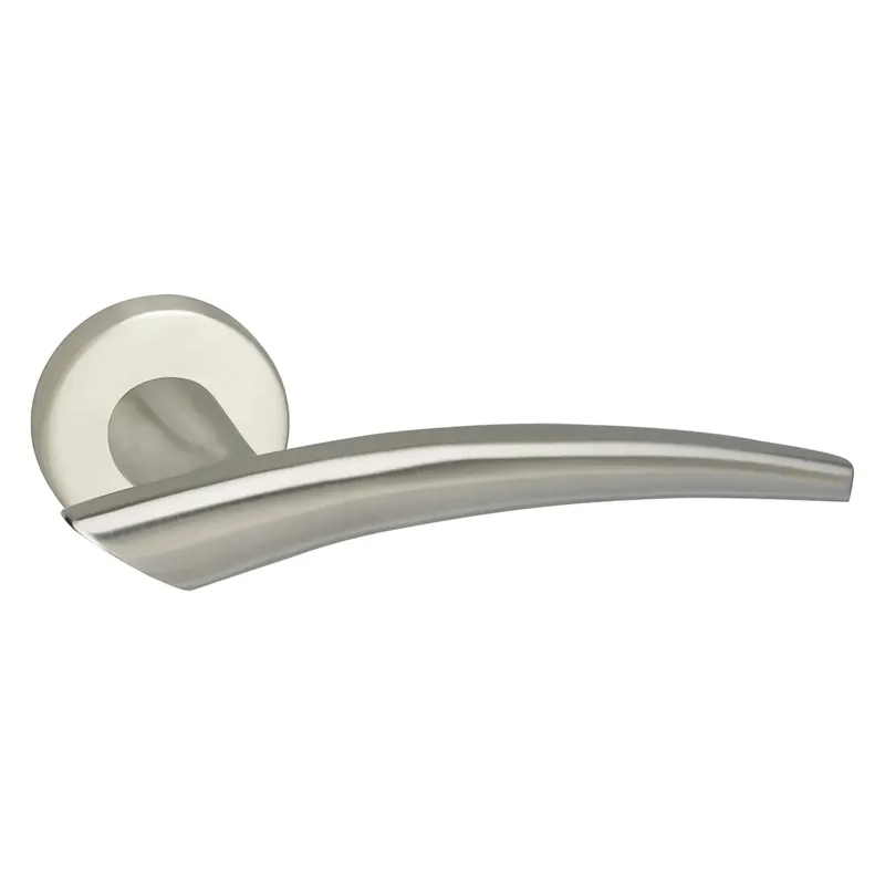Dagaanbieding Impresso Deurkruk Sheffield RVS geborsteld mat op rond rozet