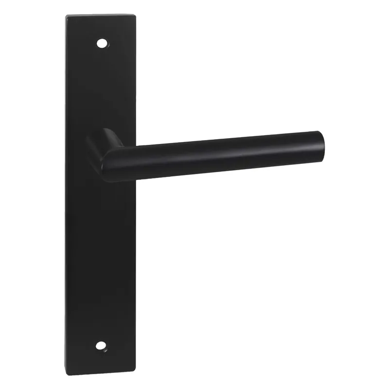 Impresso London Mat zwart op Rechthoekig schild met schroeven Premium