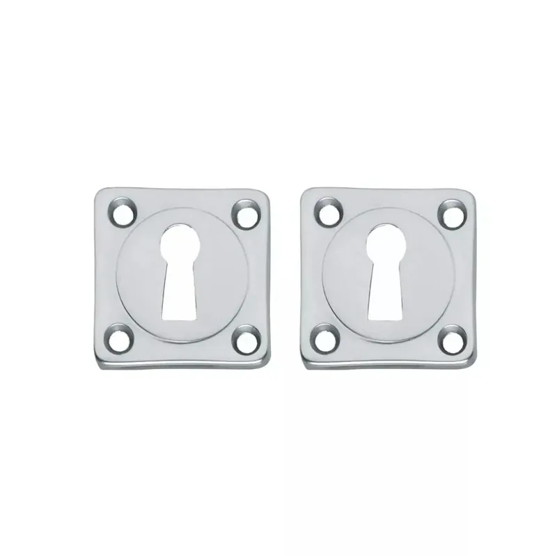 Intersteel Rozet sleutelgat schroefgat set Vierkant Chroom Mat Weekendaanbieding