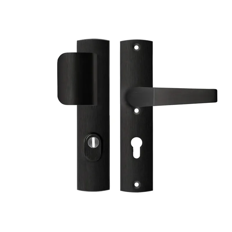 Gratis Retour AXA Veiligheidsbeslag D-duwer+kruk Arrow PC72 242x52x13 Alu Zwart
