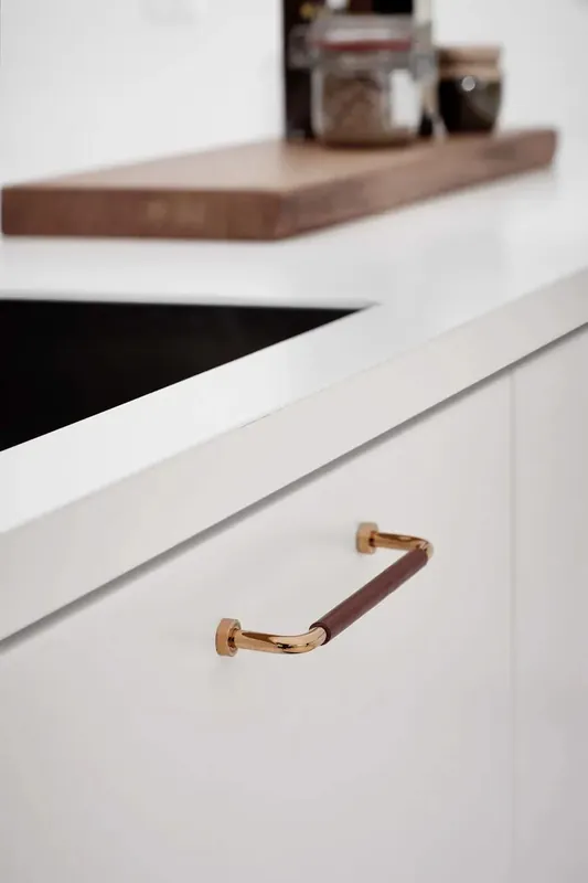 Furnipart Lounge Lounge (Leather & Lead free brass) 174 mm Speciale Aanbieding