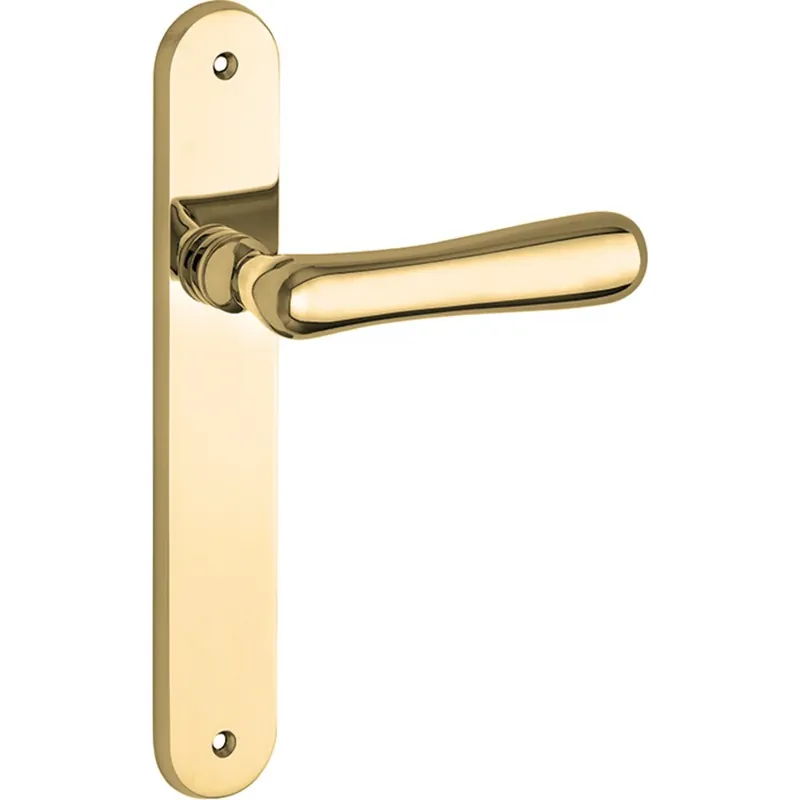 Gratis Retour Artitec Mi Satori Deurkruk op achterplaat Linea XL/Modern messing ongelakt