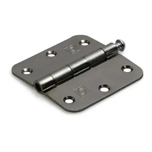 Aanbieding Dulimex Scharnier met losse RVS pen en ronde hoeken 76x76 mm RVS geborsteld