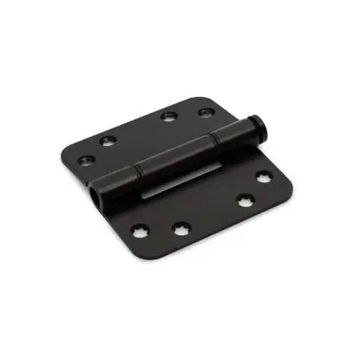 Dulimex Glijlagerscharnier ronde hoeken 3 mm 89x89 mm Zwart Gereduceerde Prijs