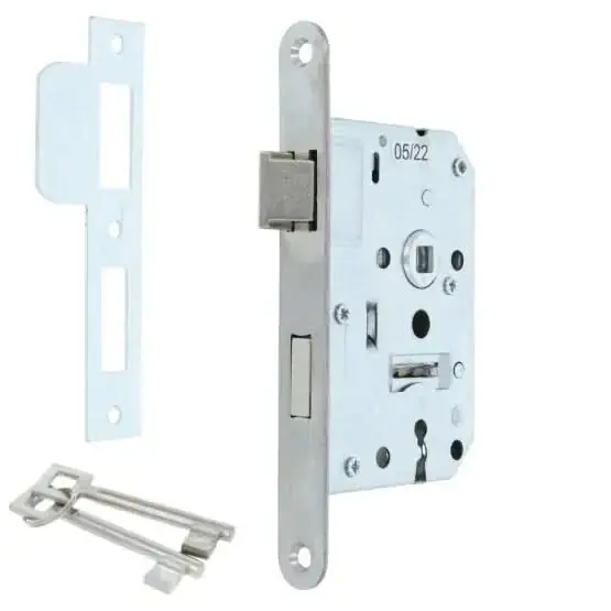 Speciale Aanbieding Dulimex Woningbouw Dag & nachtslot klavier ronde voorplaat RVS