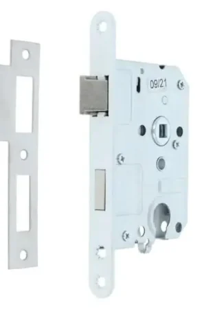 Weekendaanbieding Dulimex Woningbouw Dag & nachtslot euro cilinder ronde voorplaat wit PC55