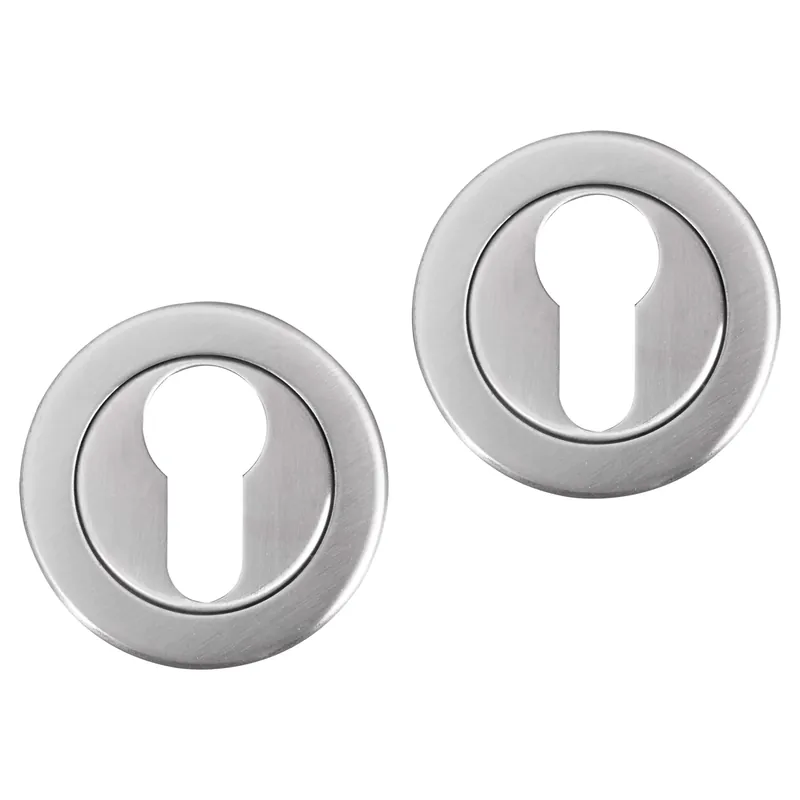 Weekendaanbieding Differnz Rozet met cilindergat Mat Chroom Rond 53mm