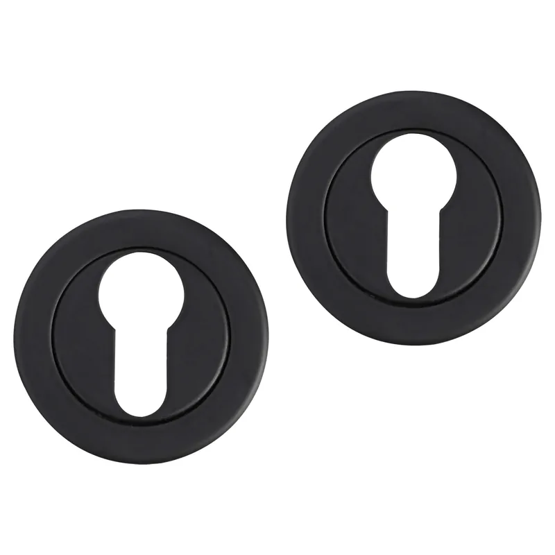 Differnz Rozet met cilindergat Zwart Rond 53mm Beste Prijs