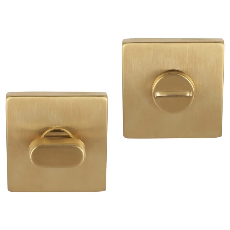 Differnz Rozet met Toiletsluiting Goud Vierkant 52x52mm Express Levering