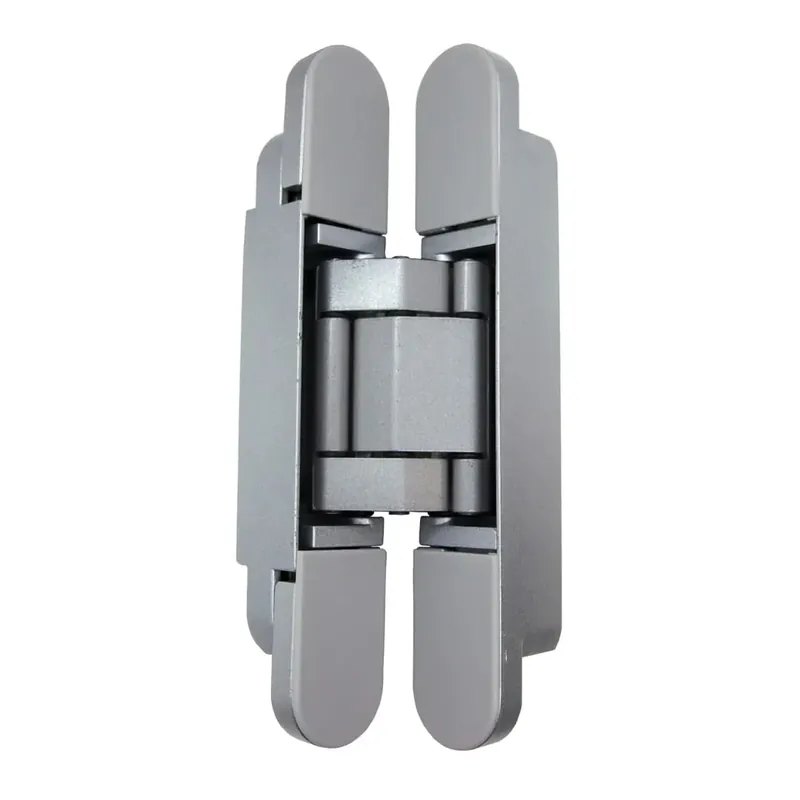 AXA Verdekte scharnier 177x28mm zilvergrijs 1910-3D Op = Op