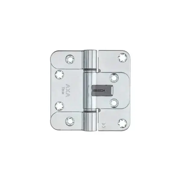 Direct Verzonden AXA Titan Glijlager veiligheidsscharnier 89x89x25mm Ronde hoek Zilver