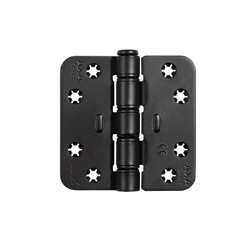 AXA Scharnier Smart Easyfix met ronde hoek 89x89x3 Zwart Finale Uitverkoop