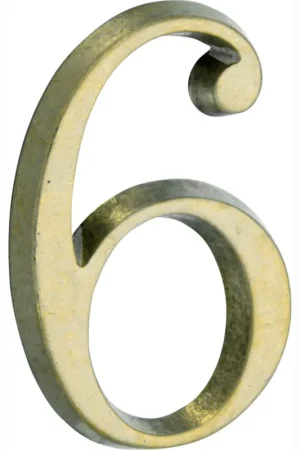 Weekendaanbieding Artitec Mi Satori Huisnummer Roman 50mm-6 messing antiek