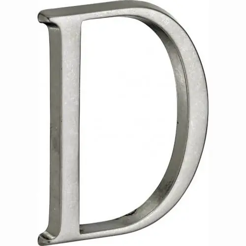 Alleen Vandaag Artitec Mi Satori Huisletter Roman 50mm-D antiek chroom mat