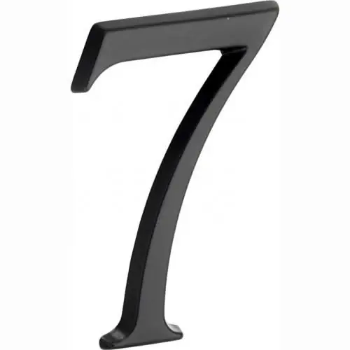 Artitec Mi Satori Huisnummer Roman 120mm-7 mat zwart Op = Op