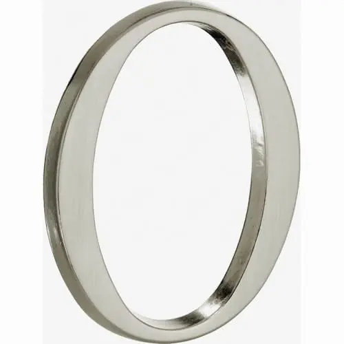 Beperkte Voorraad Artitec Mi Satori Huisnummer Roman 120mm-0 mat nikkel PVD