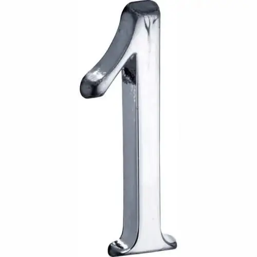 Artitec Mi Satori Huisnummer Roman 50mm-1 glans chroom Must-Have