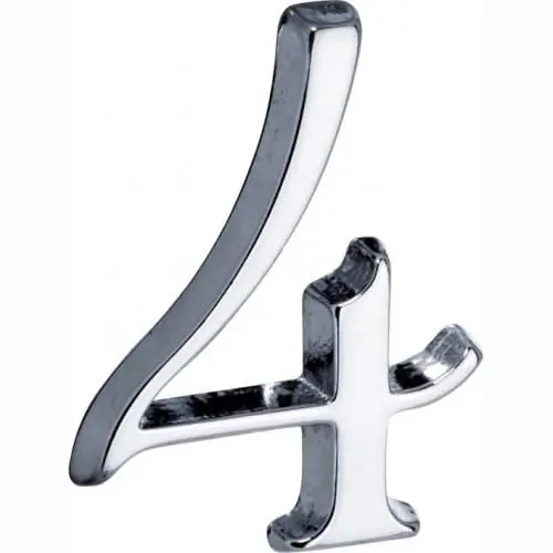 Artitec Mi Satori Huisnummer Roman 50mm-4 glans chroom Beperkte Voorraad