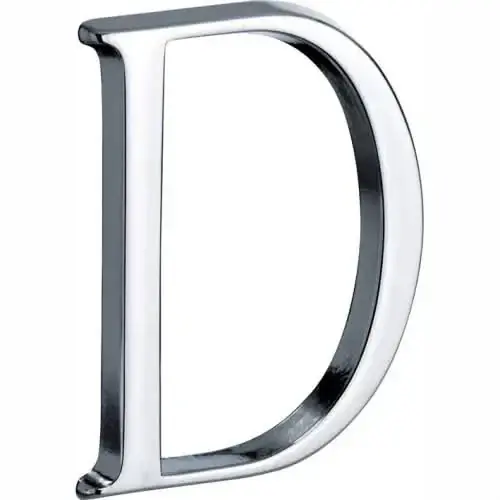 Laatste Kans Artitec Mi Satori Huisletter Roman 50mm-D glans chroom