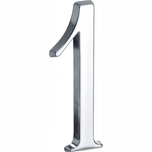 Gecertificeerd Artitec Mi Satori Huisnummer Roman 120mm-1 glans chroom