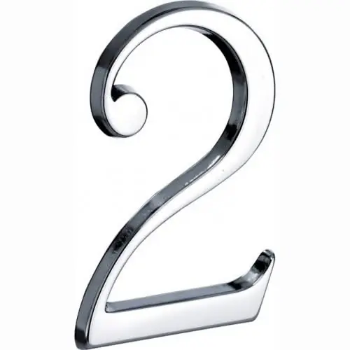 Artitec Mi Satori Huisnummer Roman 120mm-2 glans chroom Flitsaanbieding