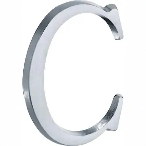 Hete Deal Artitec Mi Satori Huisletter Roman 50mm-C mat chroom