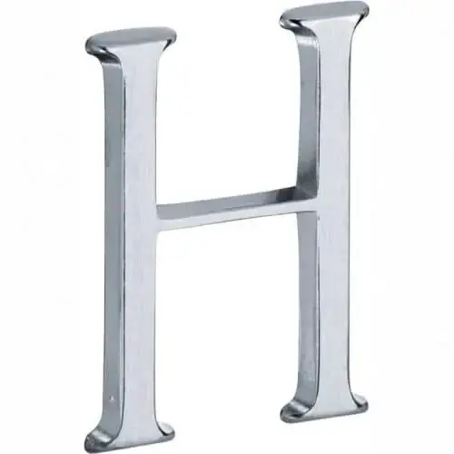 Artitec Mi Satori Huisletter Roman 50mm-H mat chroom Populair
