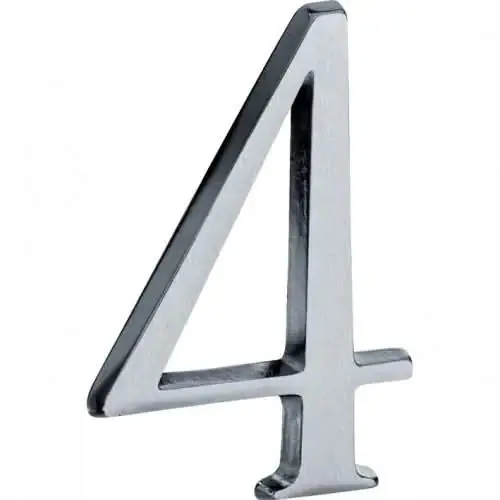 Nu Kopen Artitec Mi Satori Huisnummer Roman 120mm-4 mat chroom