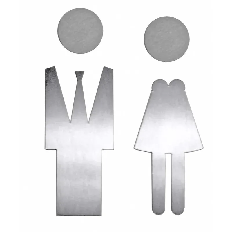 HDD Pro Pictogram Man+Vrouw Inox Nieuw