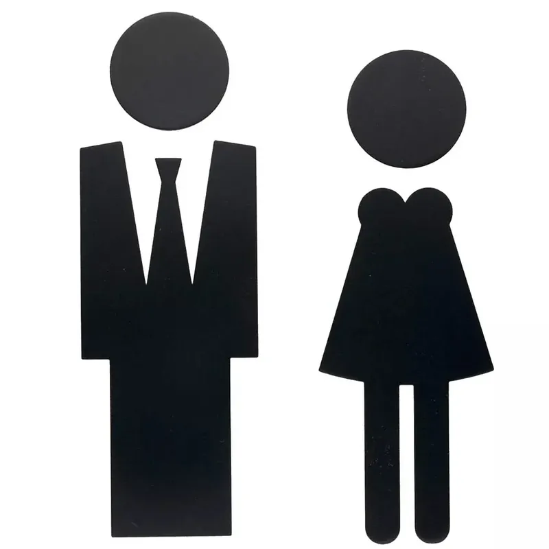 Merkproduct HDD Pro Pictogram Man+Vrouw Zwart