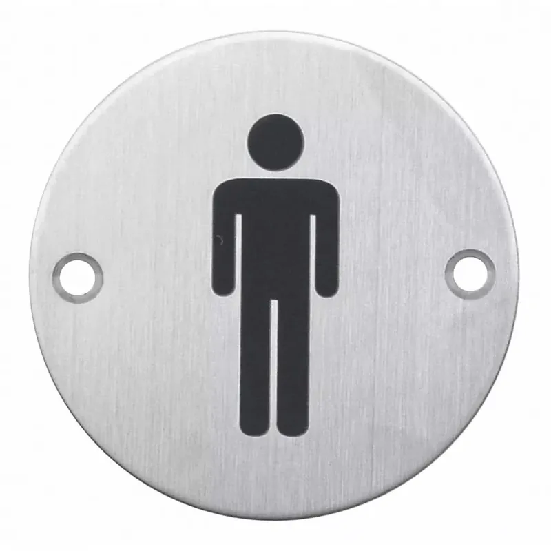 HDD Pro Pictogram Man Rond Inox Plus Rechtstreeks Van De Fabrikant