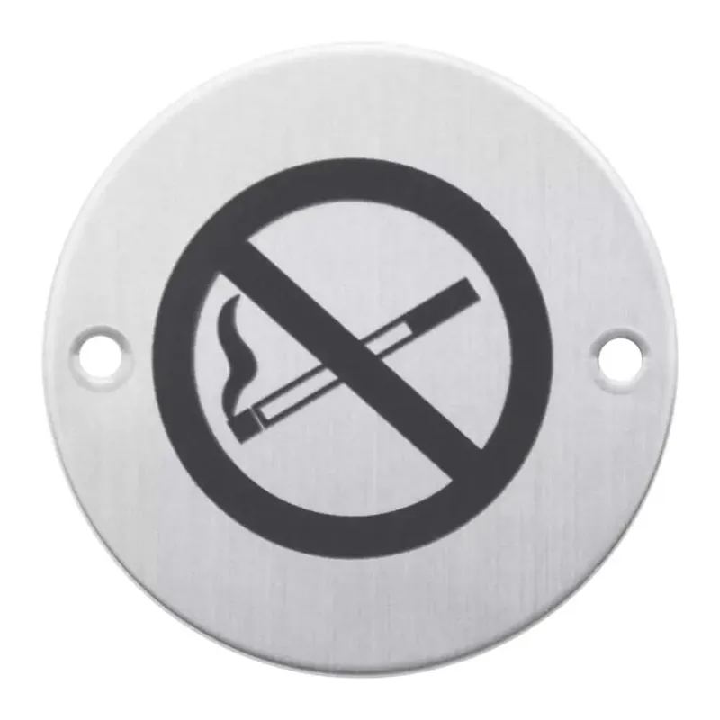 Flitsaanbieding HDD Pro Pictogram Rookverbod Rond Inox Plus