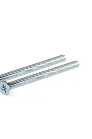AG0282 Galvanisch verzinkte bout DIN965 2xM4x60 mm tot deurdikte 53-60 mm t.b.v. krukrozetten Exclusieve Aanbieding