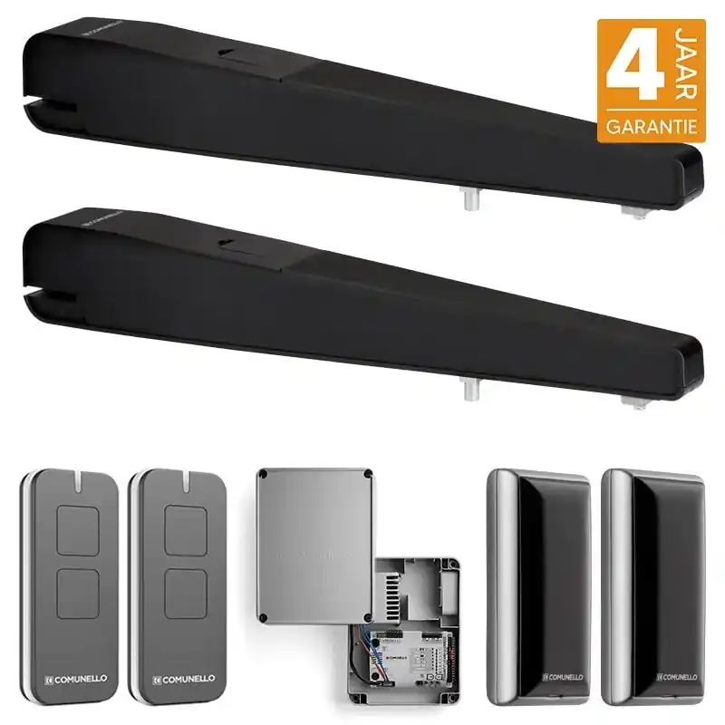Comunello Kit ABACUS 300 lineaire poortopener 24V Zwart Meest Verkocht