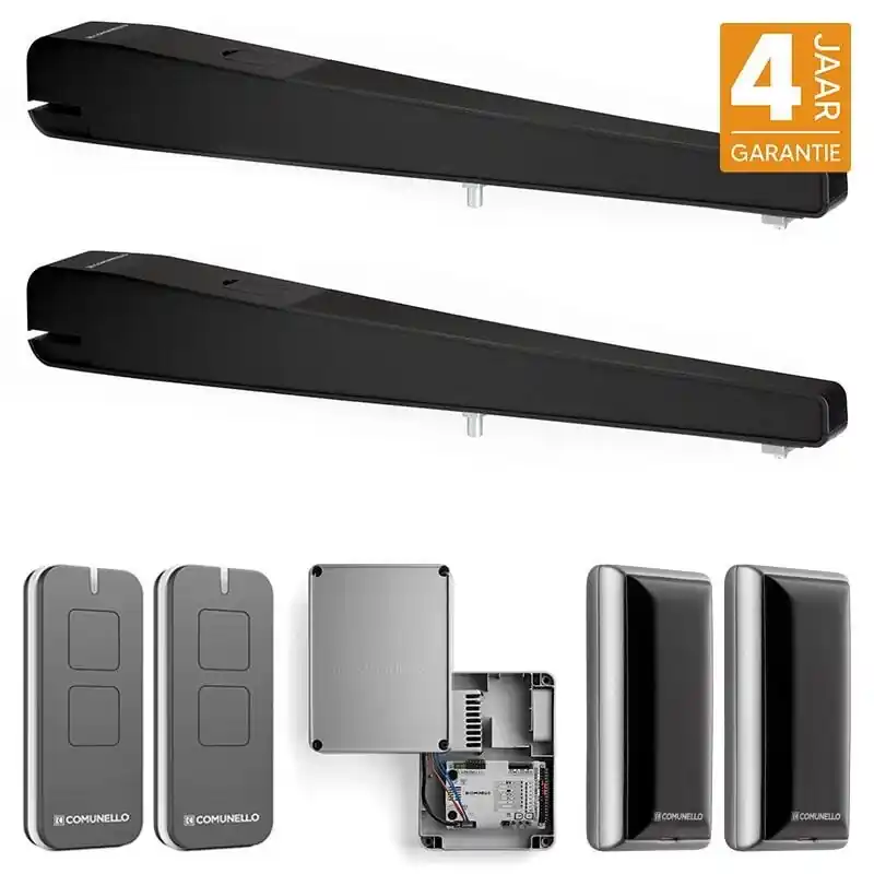 Seizoensaanbieding Comunello Kit ABACUS 500 lineaire poortopener 24V zwart
