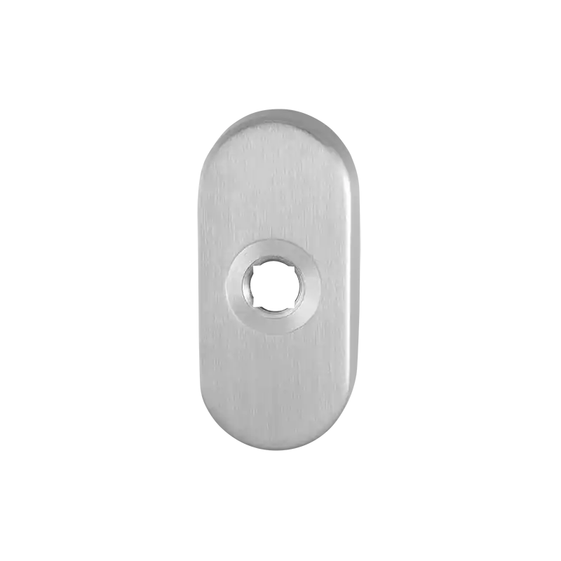 GPF110004100 Rozet ovaal 70x32x10mm RVS geborsteld Hoge Kwaliteit