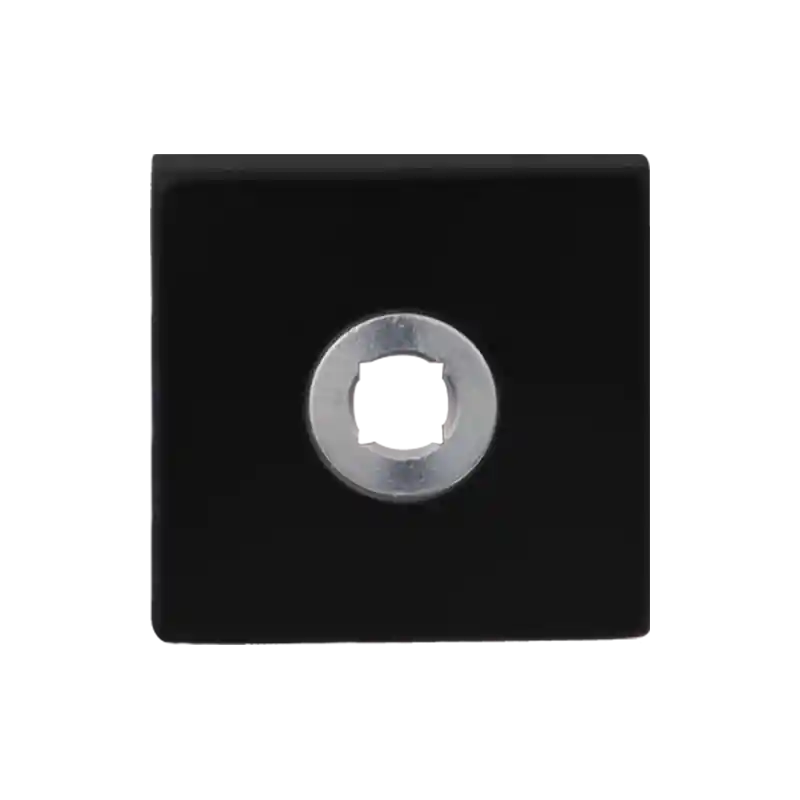 GPF810002300 Rozet vierkant 50x50x8mm zwart rechtsdraaiend Meest Verkocht