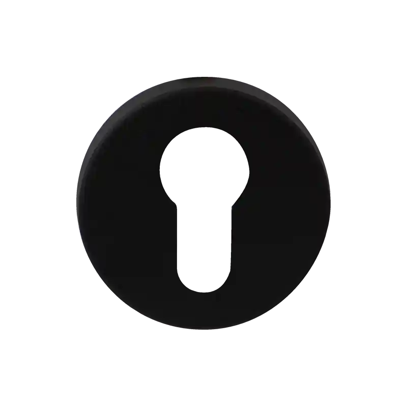GPF8902.00 Cilinderrozet rond 50x8mm zwart Fabrieksprijs