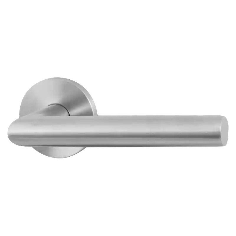 Gratis Retour GPF115VR L-haaks model 19 mm deurkruk op rozet 53x6 mm RVS geborsteld