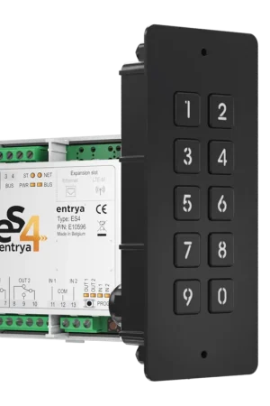 Voordeelprijs Entrya ES4-KPFB kit met zwart inbouw codeklavier