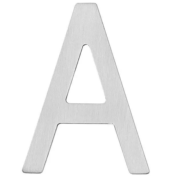 Intersteel Huisletter A 100 mm rvs geborstel Speciale Aanbieding