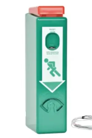Alleen Vandaag GfS Exit Control 179 met 95dB/1m alarm, vooralarm, potentiaal vrij contact en 5m. aansluitkabel, RAL 6029
