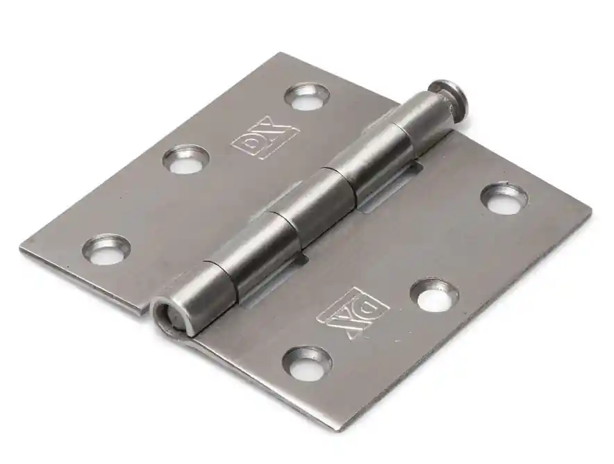 Direct Verzonden Scharnier met losse RVS pen 76x76 mm RVS geborsteld
