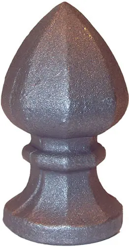 Merkproduct Warmgesmede paalkoppen met ronde voet PK59
