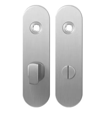 Speciale Aanbieding GPF1100.10 kortschild afgerond WC63/8 grote knop RVS geborsteld