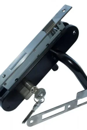 Eurofix deurslot set PC85 zwart kruk/schild ovaal Alleen Vandaag