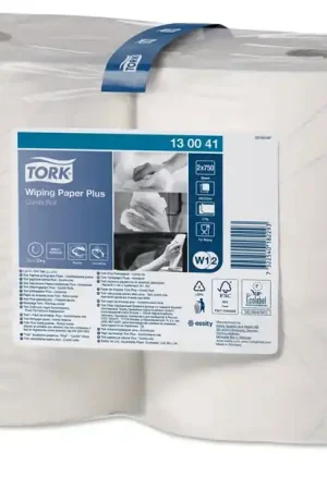 Populair poetspapier 2-laags tork combi rol