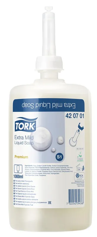 Gecertificeerd vloeibare zeep extra mild tork